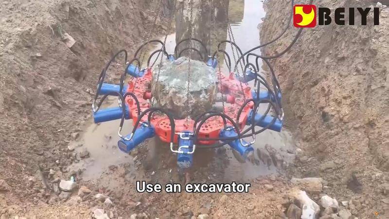 BeiYi Machinery Hydraulic pile breaker