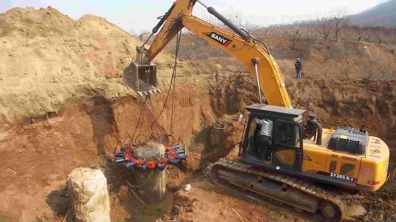 Cutting concrete pile head machine BY series excavator