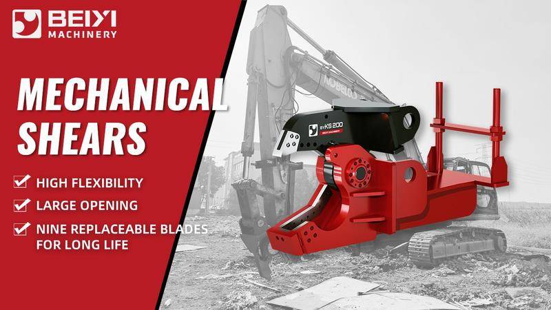 Powerful & Budget-Friendly Mechanical Shears for Excavators