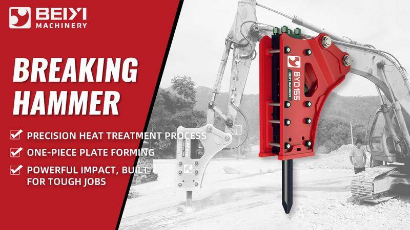 BeiYi Machinery Hydraulic Breaking Hammer | High-Impact Demolition Attachment